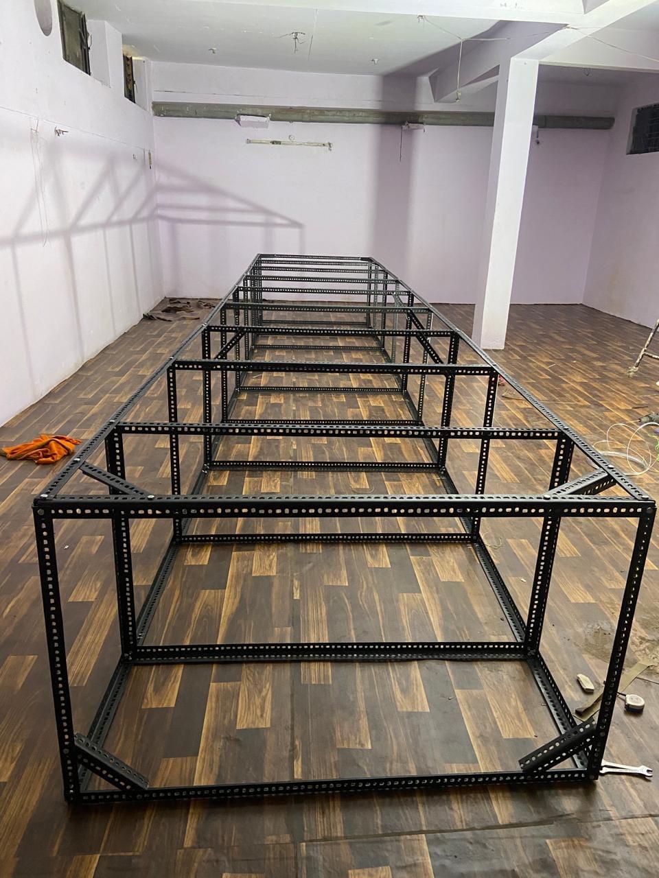 Slotted angle frames going up fitted in Jaipur, Rajasthan